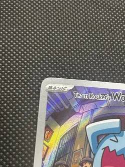 Pokemon TCG Team Rocket's Wobbuffet SVP 203 Pokemon Center Exclusive Promo - NM - Image 5