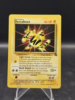 Pokemon TCG Electabuzz #2 The First Movie Black Star Promo LP - Image 1