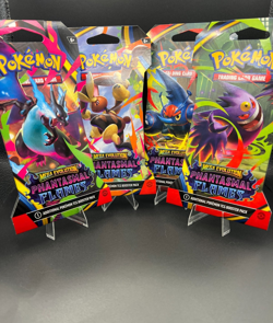 Booster Pack Hanger - Pokemon: Phantasmal Flames - Sealed - 4 pack art set - Image 1