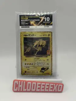 Ace 10 Rocket’s Zapdos 008/025 Japanese 25th Anniversary s8a-P Pokemon TCG - Image 1