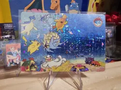 1999 Vintage Pocket Monsters Vending Prism - Psyduck Pika Gary Underwater #458 - Image 2