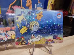 1999 Vintage Pocket Monsters Vending Prism - Psyduck Pika Gary Underwater #458 - Image 3