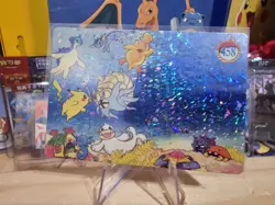 1999 Vintage Pocket Monsters Vending Prism - Psyduck Pika Gary Underwater #458 - Image 4