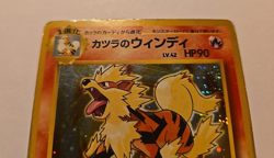 Heavily Played Blaine's Arcanine No. 059 Japanese Gym Challenge Rare Holo - Image 4