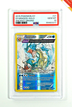 Pokemon PSA 10 Gyarados #21 Reverse Holo Ex Ancient Origins 2015 English - Image 1