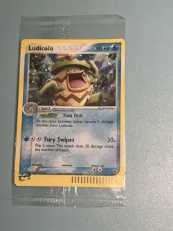 Pokemon Sealed Ludicolo Black Star Promo 020 E Reader Holofoil - Image 1