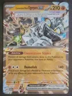 Cornerstone Mask Ogerpon ex 112/167 Pokemon TCG SV: Twilight Masquerade NM - Image 1