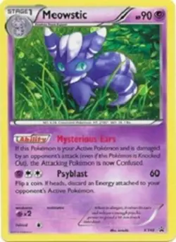 1x Meowstic - XY48 - Promotional Lightly Played Pokemon XY - Black Star Promos - Image 1