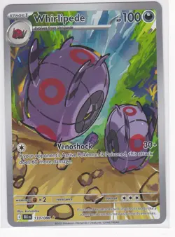 Pokemon TCG-Whirlipede 133/086-illustration Rare Holo-Scarlet Violet-Black Bolt - Image 1