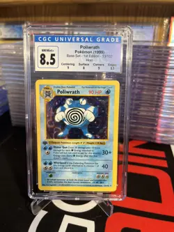 CGC 8.5 1999 Pokemon Game Shadowless Base Set 1st Edition Holo Poliwrath - Image 1