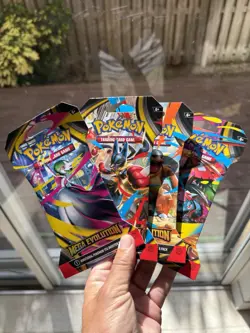 Mega Evolution Sleeved Booster Pack Art Set - Sealed Pokemon Blister Packs - Image 1