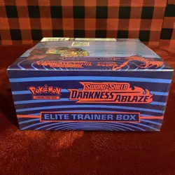 POKEMON TCG DARKNESS ABLAZE FACTORY SEALED ELITE TRAINER BOX ETB sticky - Image 5