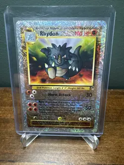 RHYDON REVERSE HOLO TCG Pokemon Legendary Collection 35/110 LP/MP - Image 1