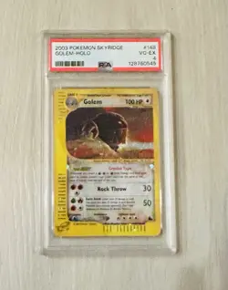 Pokemon Golem Holo Skyridge Secret Rare Foil Vintage 148/144 Crystal 💎PSA 4💎 - Image 1