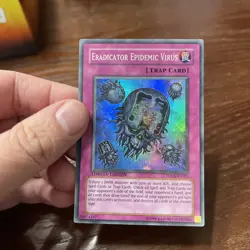 Yu-Gi-Oh! Eradicator Epidemic Virus TDGS-ENSE1 Limited Edition Super Rare - Image 2