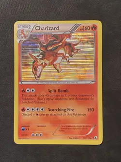 Pokemon TCG Charizard Legendary Treasures Holo Rare Card 19/113 - Image 1