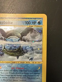 Blastoise Expedition 4/165 Holo Near Mint Pokemon Card - Image 3