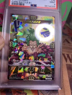 Bartolomeo Japanese One Piece Kizuna Boost Card Battle Card PSA 9 B1-32 GR Holo - Image 4