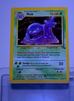 1999 Pokemon MUK Fossil Set HOLO BLEED Misprint ERROR Card 13/62 Foil Rare WotC - Image 2