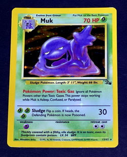 1999 Pokemon MUK Fossil Set HOLO BLEED Misprint ERROR Card 13/62 Foil Rare WotC - Image 5
