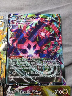 Pikachu V-Union Pokemon Oversized Jumbo Ultra Rare Card NM + Extras - Image 3