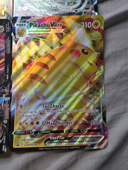 Pikachu V-Union Pokemon Oversized Jumbo Ultra Rare Card NM + Extras - Image 4