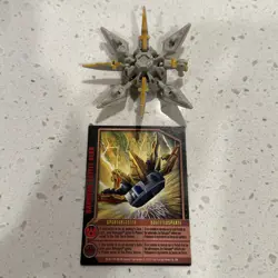 Bakugan Spartablaster Gray SILVER 90G Battle Gear Gundalian Invaders RARE W/Card - Image 1
