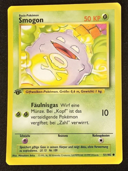 NM - Koffing - 51/102 - 1st Edition - Base Set - German - Pokemon Card - Image 1