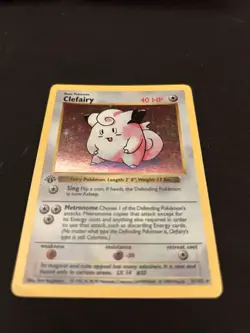 Clefairy 1st Edition Holo Shadowless 5/102 Pokemon Cards 1999 Base Set WOTC - Image 1