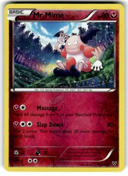 Pokemon TCG Mr. Mime X&Y Base Set Reverse Holo Uncommon Card 91/146 - Image 1