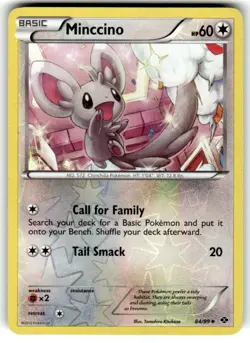 Minccino 84/99 Next Destinies Reverse Holo - Pokemon Card LP - Image 1