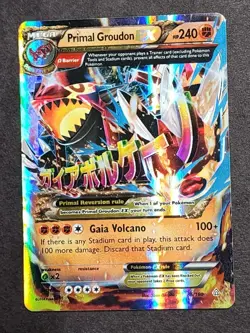 Pokemon TCG Mega Primal Groudon EX Holo Ultra Rare Card 2014 86/160 - Image 1