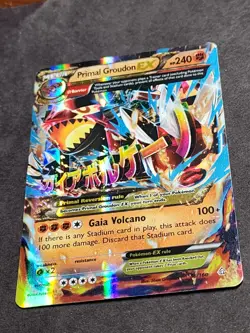 Pokemon TCG Mega Primal Groudon EX Holo Ultra Rare Card 2014 86/160 - Image 4