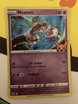 Pokemon Card TCG Mewtwo 056/172 Trick Or Trade Holo Rare Stamped 2023 LP/NM New - Image 1