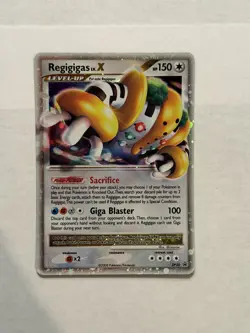 Regigigas LV.X DP30 Diamond & Pearl Black Star Promo Holo Pokemon TCG Card HP - Image 1