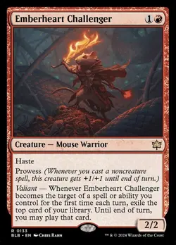 Emberheart Challenger-Bloomburrow-Foil-133-LP - Image 1