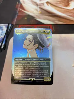 Yuna Grand Summoner Borderless Foil Promo Nm Magic The Gathering - Image 1