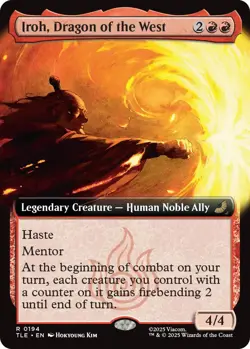 x1 Iroh, Dragon of the West - Extended Art R MTG Avatar: The Last Airbender: Ete - Image 1