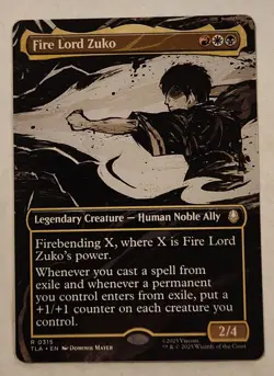 Fire Lord Zuko TLA #315 Borderless Rare Regular NM+ - Image 1