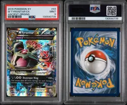 2015 POKEMON ANCIENT ORIGINS M TYRANITAR EX #43 PSA 9 MINT MEGA ENGLISH - Image 3