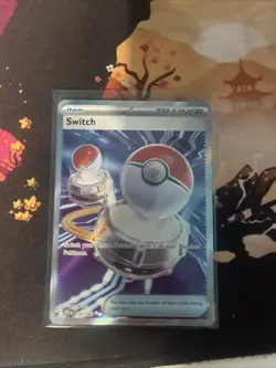 Switch 123/094 Phantasmal Flames Ultra Rare Full Art Pokemon TCG Trainer Item - Image 1