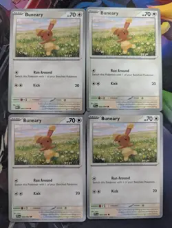 4x Buneary 083/094 Playset - ME02: Phantasmal Flames - Pokemon TCG - Image 1