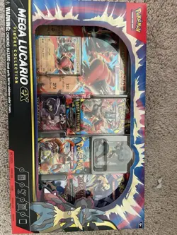 LOT OF FOUR (4) - Pokemon Mega Lucario ex Figure Collection Box Factory Sealed - Image 3