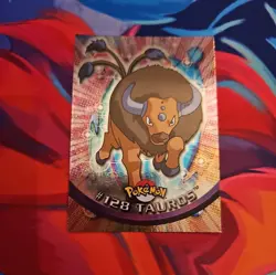 Tauros #128 - Silver Foil - Pokemon Topps Series 3 - Image 1