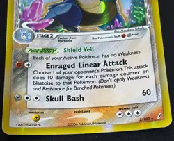 Pokemon Blastoise Delta Series 110 HP, Enraged Linear Attack, Rare Holo - Image 3