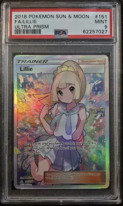 2018 Pokemon Sun & Moon Ultra Prism #151 Lillie Ultra Prism PSA 9 - Image 1