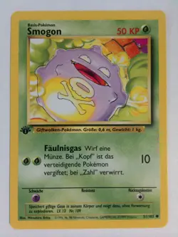 Pokemon Smogon/Koffing Base Set 1st Edition German - Image 1