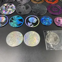 Pokemon TCG Metal Mega Charizard Coin Metal Mewtwo Coin And Others Lot Of 56 - Image 2