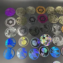 Pokemon TCG Metal Mega Charizard Coin Metal Mewtwo Coin And Others Lot Of 56 - Image 4