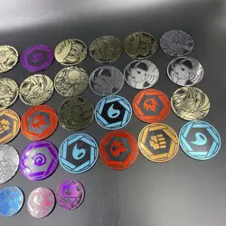 Pokemon TCG Metal Mega Charizard Coin Metal Mewtwo Coin And Others Lot Of 56 - Image 5